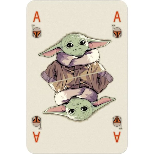 54-korts spil THE MANDALORIAN - WINNING MOVES - Waddingtons N°1 - Originalt tema - Brun Brun
