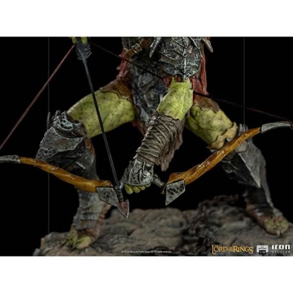 Orc Archer Statue - Iron Studios Sagan om ringen - Konstskala 1/10 Grön