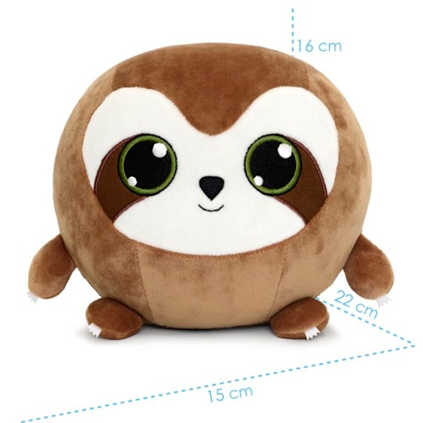 Bamse - WP MERCHANDISE - Sloth Lazy - 22 cm - Grøn - Til børn fra 3 år Grön