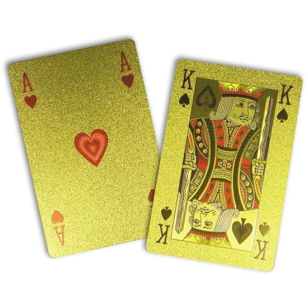 54 kortin peli WADDINGTONS N°1 tai holografiset, vedenkestävät ja repeytymättömät - WINNING MOVES Flerfarvet