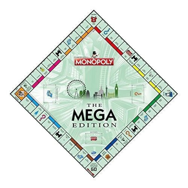 Mega Monopoly - WINNING MOVES - 2459 - 8 vuotta ja enemmän - Sisätila - Sekalainen - Lautapeli