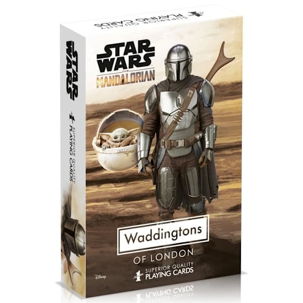 54-korts spil THE MANDALORIAN - WINNING MOVES - Waddingtons N°1 - Originalt tema - Brun Brun
