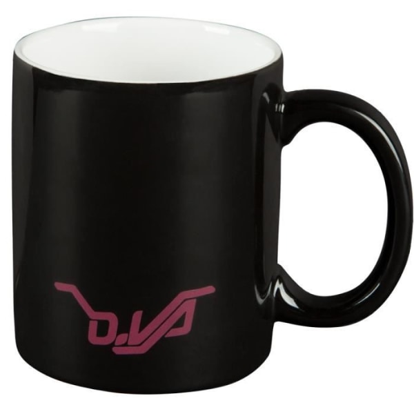 Tasse - J!NX - D.Va - Sort/Rosé - 325 ml - Keramik - Passer til opvaskemaskine Svart