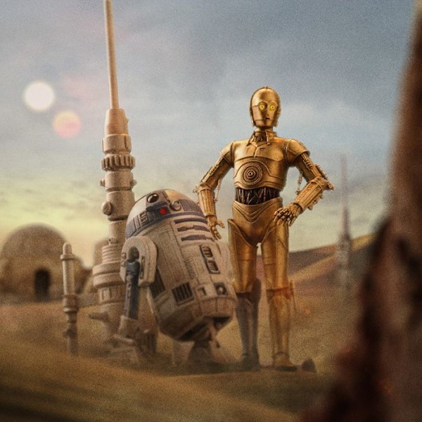 Iron Studios Star Wars - C-3PO ja R2-D2 Deluxe Art Scale 1/10 -patsas