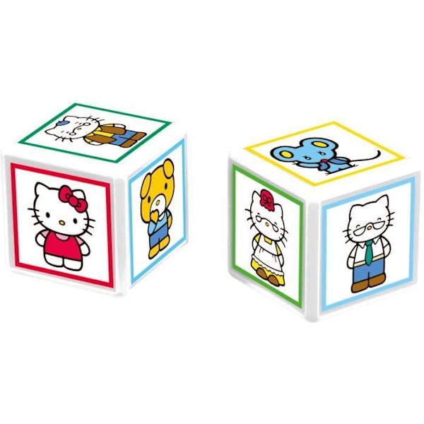 Brætspil - WINNING MOVES - Match Hello Kitty - Juster 5 identiske terninger for at vinde Flerfärgad