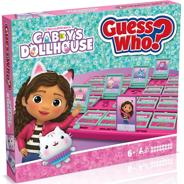 Winning Moves Devine qui ? - Flerspråkigt sällskapsspel Gabby's Dollhouse Grön