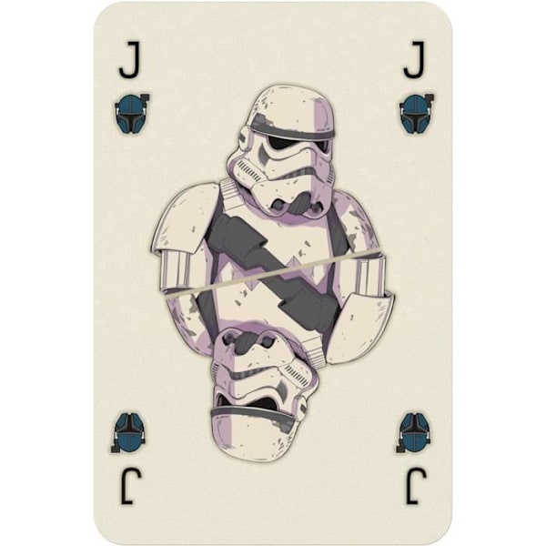 54-korts spil THE MANDALORIAN - WINNING MOVES - Waddingtons N°1 - Originalt tema - Brun Brun