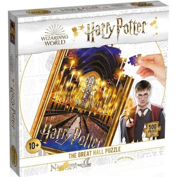 HARRY POTTER Puslespil Den Store Sal 500 brikker Beige