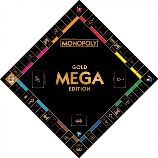 Vinnande Drag Mega Guld - Monopoly Engelsk UK Grön