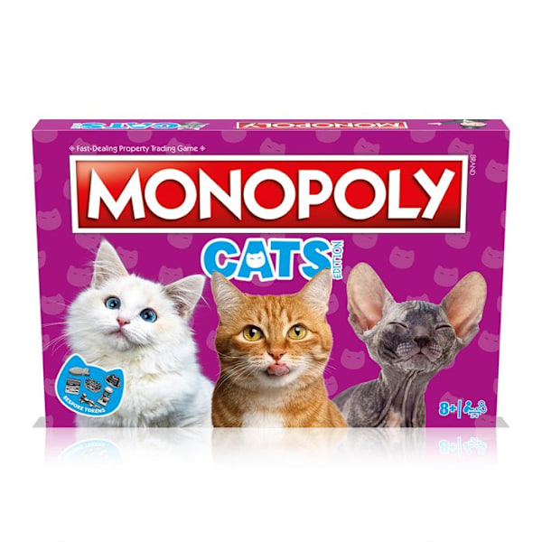 Bestil spil - Winning Moves - Monopoly Katte - Multifarvet - 2 til 6 spillere - 8 år og derover