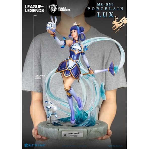 Statuett - LEAGUE OF LEGENDS - Master Craft Porslin Lux - 42 cm - Begränsad utgåva - Vit Vit