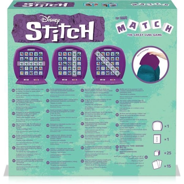 MATCH STITCH - Peli - WINNING MOVES Färgglada kuber