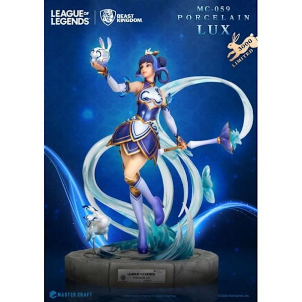 Statuett - LEAGUE OF LEGENDS - Master Craft Porslin Lux - 42 cm - Begränsad utgåva - Vit Vit