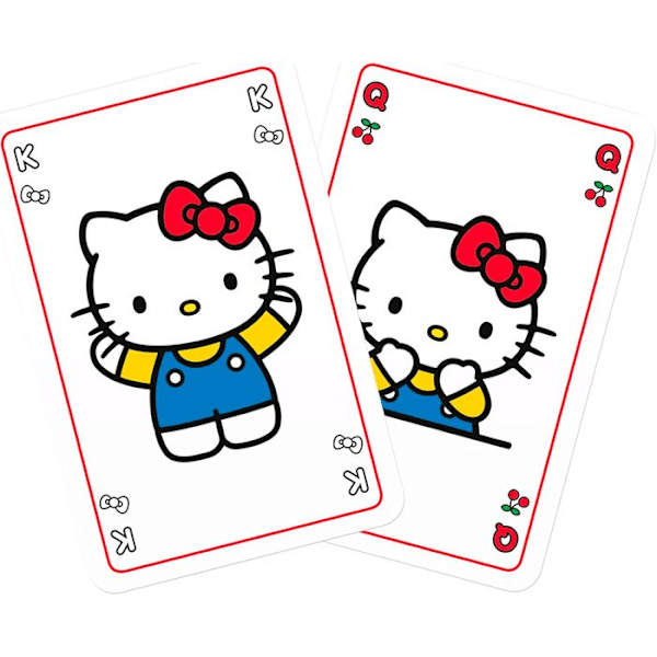 Winning Moves Hello Kitty - Waddingtons Numero 1 Pelikortit Englantilaiset Flerfärgad