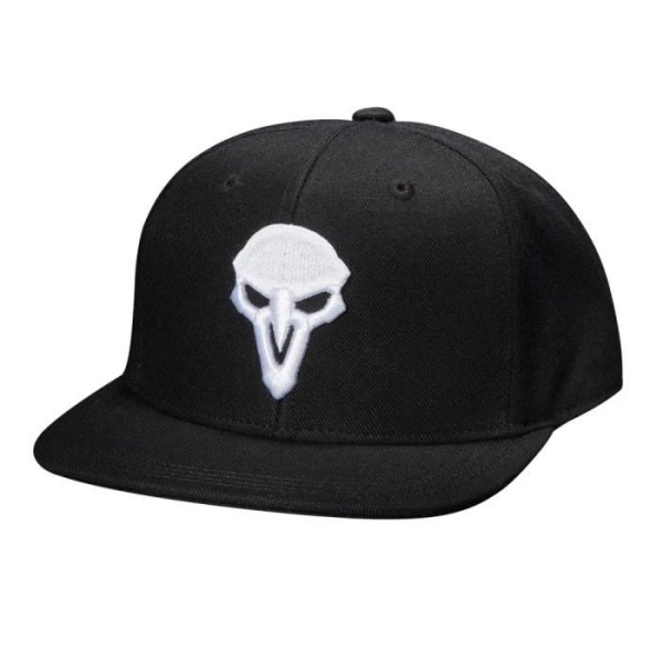 Jinx Overwatch Back from the Grave sort snapback kasket i akryl og uld Svart