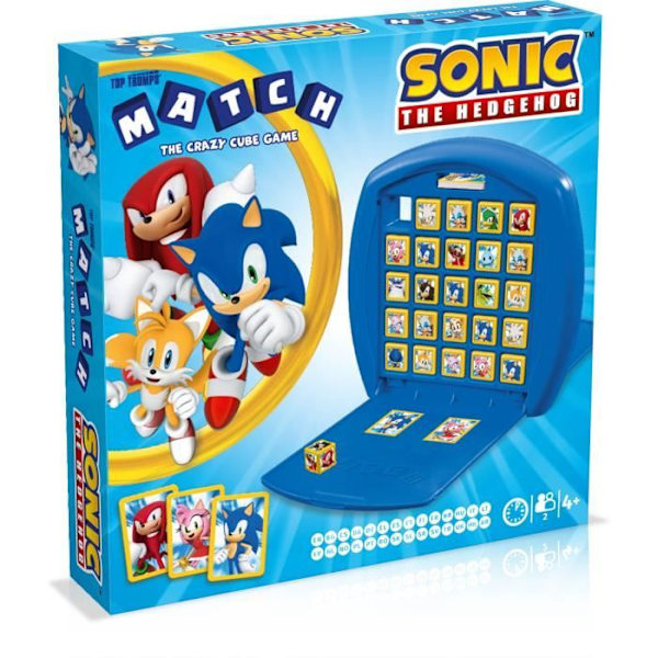 Sonic the Hedgehog - Lautapeli - WINNING MOVES - Havainnointi- ja taktiikkapeli Sonic-videopelin hahmoilla Blå