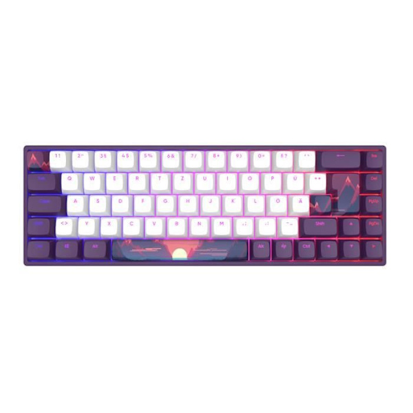Dark Project - 68 Sunrise Gaming-tangentbord, 68 tangenter, G3MS Sapphire Mechanical Switches, Greased Stabilizers, RGB
