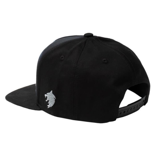 Jinx The Witcher Cap - The White Wolf Hunts Snapback - Sort - 100% bomuld Svart