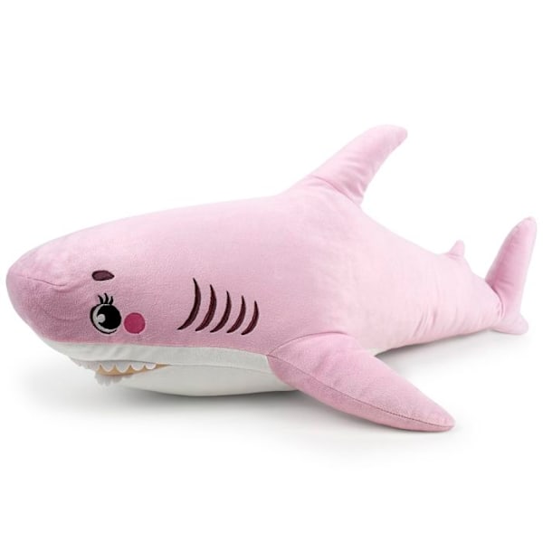 Pehmolelu - WP TUOTTEET - Vaaleanpunainen hai - 100 cm - Hypoallergeeninen - Yhteensopiva - Sisätila Rosa