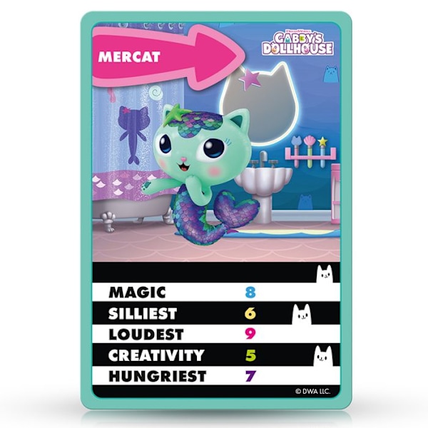 Winning Moves Gabby's Dollhouse - Top Trumps Junior Kortspel Engelsk