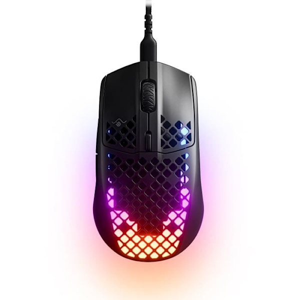 SteelSeries Aerox 3 gaming mus - 8500 dpi optisk sensor - 6 programmerbare knapper - RGB baggrundsbelysning