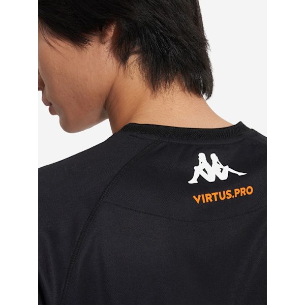 Maillot Virtus.pro Kappa 2024/2025 sort, størrelse S Svart S