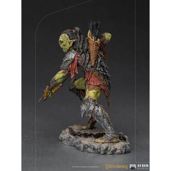 Orc Archer Statue - Iron Studios Ringenes Herre - Kunstskala 1/10 Grön