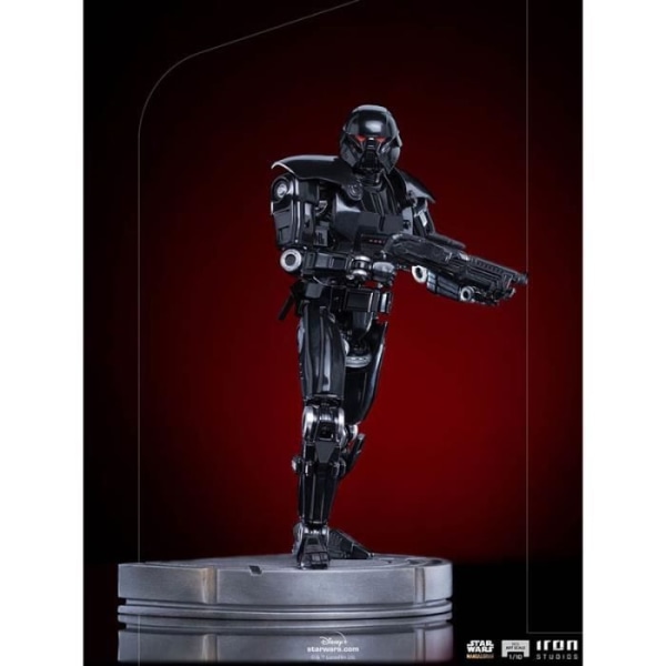 Iron Studios The Mandalorian - Dark Trooper Statue Art Skala 1/10, figur Svart