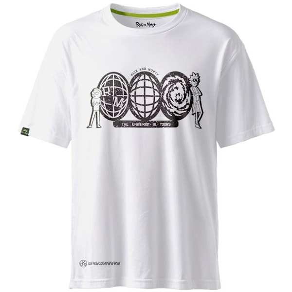 Rick og Morty Universet er dit t-shirt Hvid, L Vit jag
