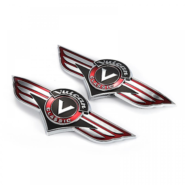 Motorcykelklistermärken Bränsle Gastank Emblem Badge Dekal Dekoration Klistermärke För Kawasaki Vulcan Classic Motorcykeltillbehör