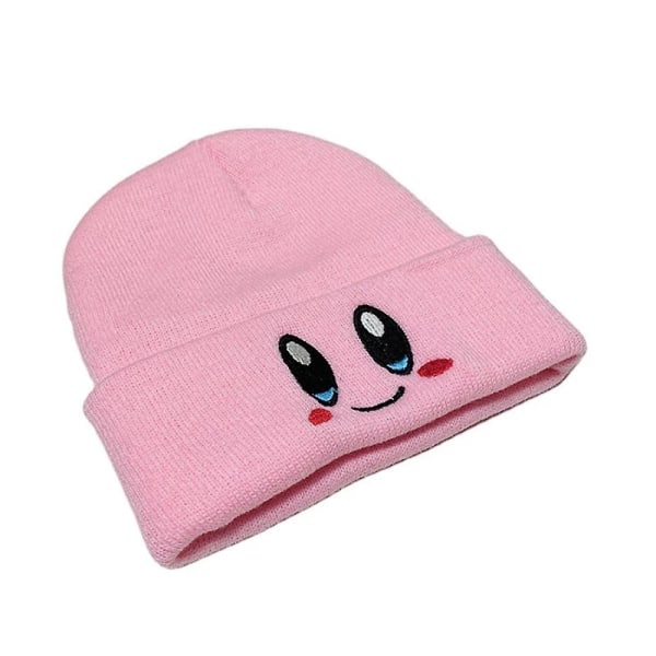 Kids Kirby Beanie Hat Rosa Vinter Høst Utendørs Varm Hat Caps Gaver