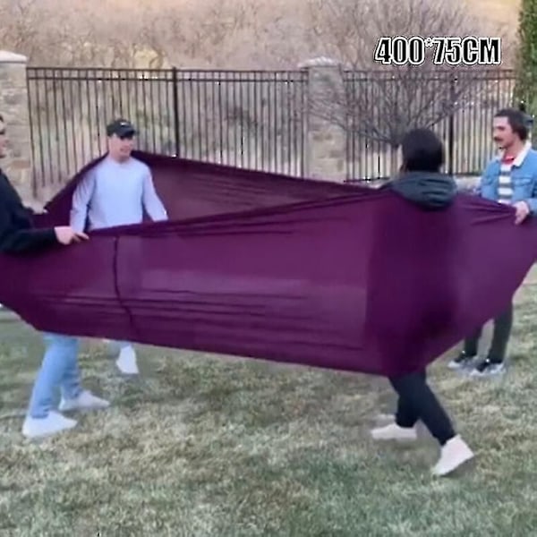 Peli Rekvisiitta Joustava Harjoitusnauha Luottamuksen Rakennuspelit Tiiminrakennusaktiviteetti Korkea Elastisuus Suuri Purple Circumference 400x75CM