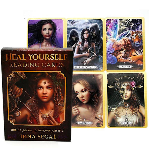 Heal Yourself -luentakortit Intuitiivinen ohjaus sielusi muuntamiseen Lukukorttisarja Peli