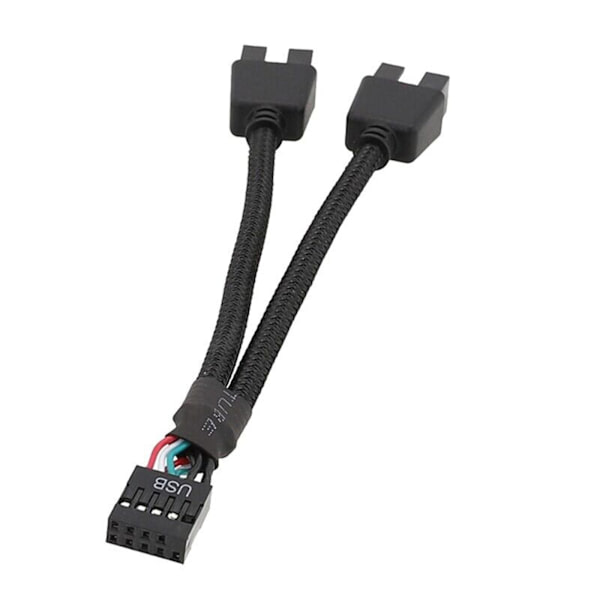 Emoleväkortin USB 2.0 9-nastainen liitin 1-2 laajennuskeskittimen jakajakaapeli sovitin Convertgu Ft