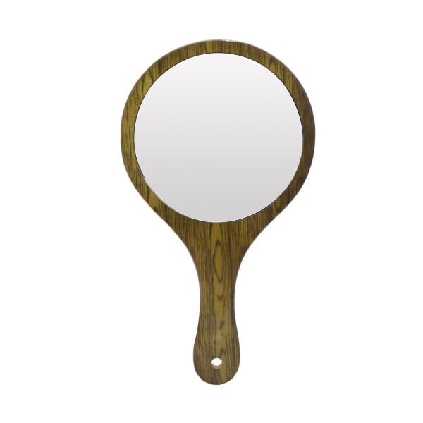 Håndspejl Vintage frisørspejl Håndholdt spejl med træhåndtag til salonfrisører Frisører Grøn