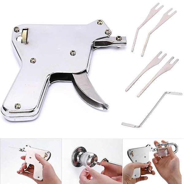 6-pack/set Stål Låsöppnare - Stark, Enkel Reparation, Dörrlåsöppnare, Nyckelstötförverktyg Shytmv One Size