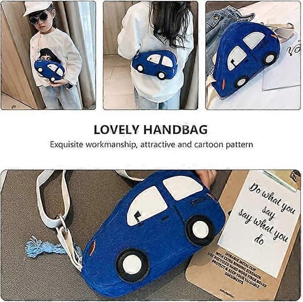 Barn Messenger Väska Mini Messenger Väska Flicka Pojke, Blå