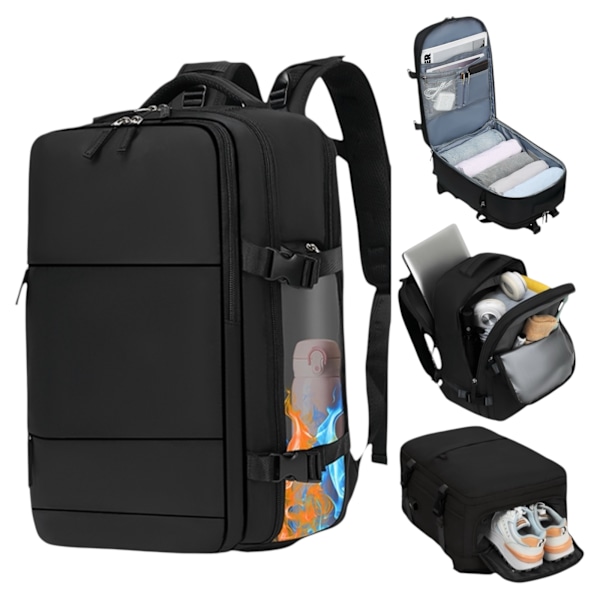 Rejsetaske til flykabine 45x36x20 til Vueling, EasyJet, Ryanair Vandafvisende og Rummelig Bagage (2210-001 1288 2350 D7) AZUL CLARO 009