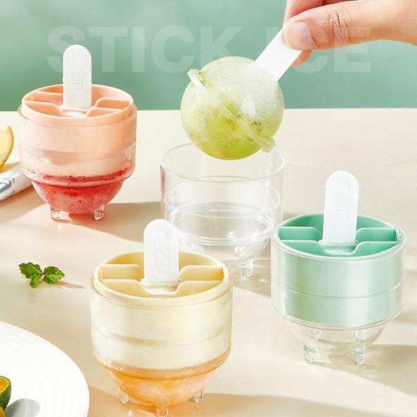 200 ml iskuleform Enkel utforming Kaldbestandig DIY Lollipop Ice Ball Form Hjemmeforsyning Tianyuhe Lemon Yellow