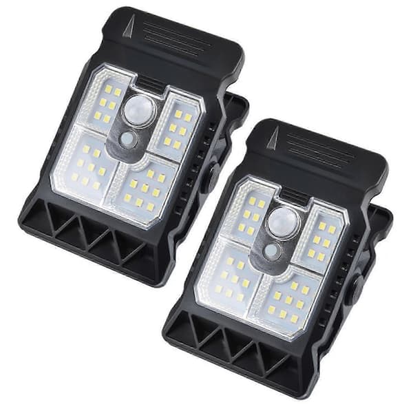 Solar Clip Light, 45LED 3 tilstande vandtæt, Solar Sensor Light, Udendørs Have Clip Light