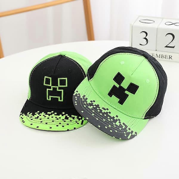 Drenge Crawler Hat - Sort og Grøn Ungdoms Snap Cap, 2-pak