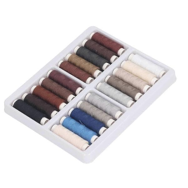 20 farver polyester sytrådssæt, 100m DIY spoler til multifunktionel brug colors dark set 20