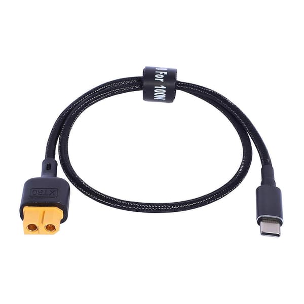 USB C til XT60-adapterkabel XT60 hunn til USB C-adapter 100W 5A ladekabel Hurtigladekabel for dronetilbehør