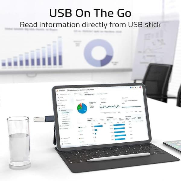 USB C till USB-adapter, 2-pack USB C hane till USB3 hona-adapter