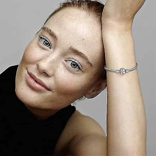 Pandora Moments Armband i Sterlingsilver med Ikoniskt Ormkedjemönster för Berlocker för Kvinnor 16cm