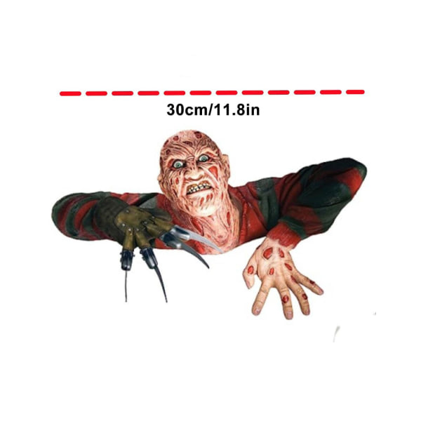 Halloween-kauhuelokuva Painajainen Elm Streetillä Freddy Krueger -figuurisisustus A