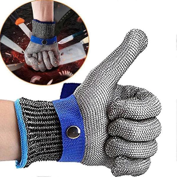 Fødevaregodkendt rustfrit stålnet metalhandske Behagelig slidstærk handske til køkkenmadlavning