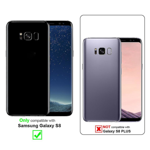 S8-kotelon suojakotelo - Kukkakuviolla ja jalustatoiminnolla ja lokerolla FLORAL GREY Galaxy S8