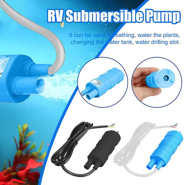 12V Vattenpump Submersibel Husbil Husvagn Hög Flödespump