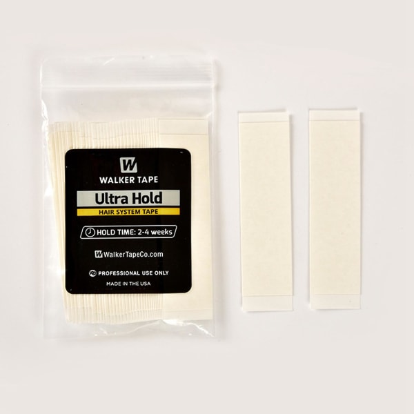 72 stk/lot Supersterk fast hårtape selvklebende forlengelse Dobbeltsidig tape for toupé blonder parykk White